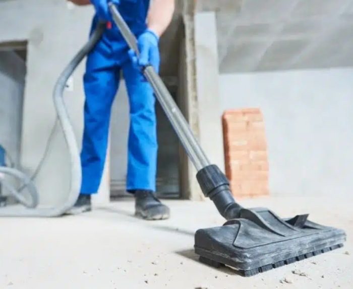 close up mop cleaning